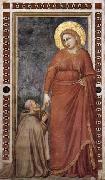 Giotto, Mary Magdalene and Cardinal Pontano